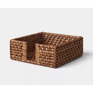 Threshold Woven Rattan Napkin Holder Natural Tabletop Kitchen Decor